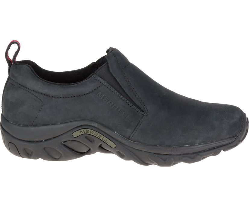 Buty Merrell Jungle Moc Nubuck - Slip Ons Męskie Merrell - Czarne [PUFIM-1436]